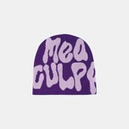 Y2K Graphic Beanie - Printed Knit Hat-Frozenoir-Violet-