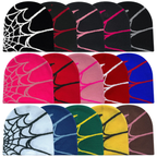 Y2K Knit Beanie - Spider Pattern for Winter-Frozenoir-